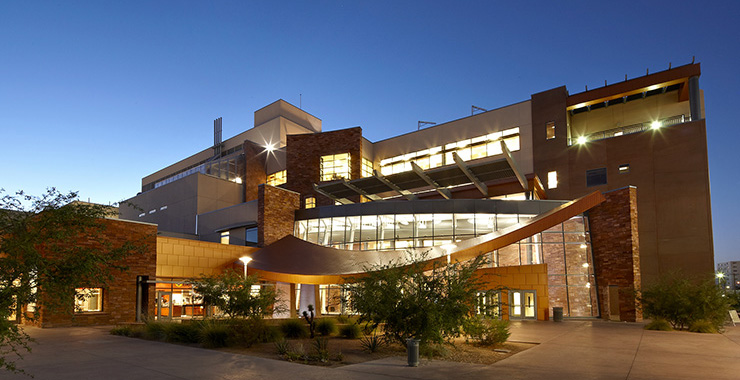 Exterior of the Science and Engineering Building at night on September 1, 2010.    
 / UNLV Photo Services / R. Marsh Starks